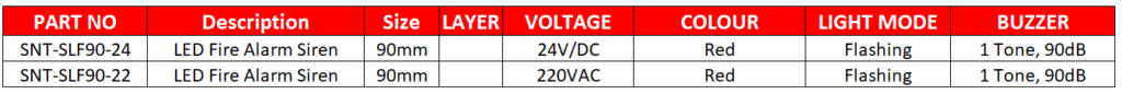 LED Fire Alarm Siren