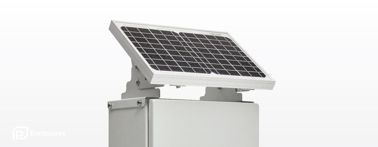Solar Panel Brackets for Electrical Enclosures